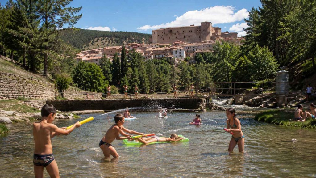 Fiestas acuáticas en Mora de Rubielos 
